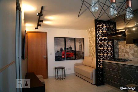 Sala de apartamento para alugar com 1 quarto, 40m² em Jardim Goiás, Goiânia