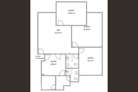 Apartamento para alugar com 110m², 3 quartos e sem vaga