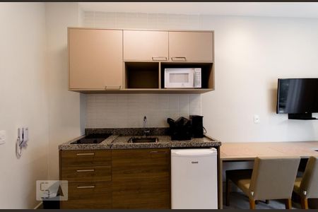 Cozinha de kitnet/studio à venda com 1 quarto, 20m² em Centro, São Paulo