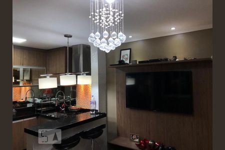 Sala de apartamento para alugar com 2 quartos, 90m² em Vila Scarpelli, Santo André
