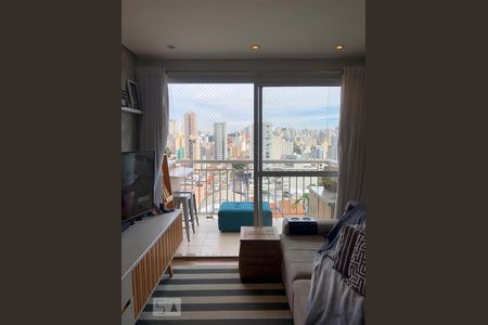 Varanda da Sala de apartamento à venda com 2 quartos, 68m² em Barra Funda, São Paulo