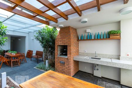 Studio para alugar com 44m², 1 quarto e 1 vaga Studio para alugar com 44m², 1 quarto e 1 vagaÁrea comum - Churrasqueira