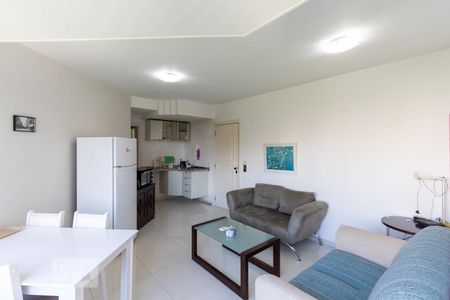 Sala de apartamento para alugar com 1 quarto, 43m² em Paraíso do Morumbi, São Paulo