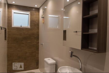 Banheiro de apartamento à venda com 1 quarto, 56m² em Planalto, São Bernardo do Campo