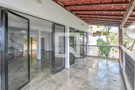 Varanda da Sala de casa de condomínio à venda com 5 quartos, 486m² em Itanhangá, Rio de Janeiro