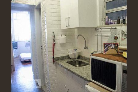 Cozinha de apartamento para alugar com 1 quarto, 32m² em Ipanema, Rio de Janeiro