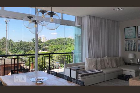 Sala de apartamento à venda com 1 quarto, 110m² em Jardim Leonor, São Paulo