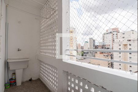 Varanda do Quarto de apartamento para alugar com 1 quarto, 57m² em Consolação, São Paulo