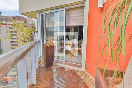 Varanda da Sala de apartamento à venda com 1 quarto, 104m² em Jardim Sílvia, Santo André