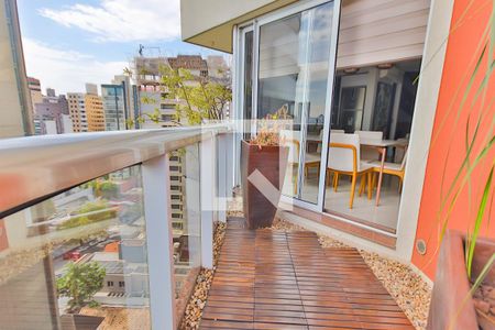 Varanda da Sala de apartamento à venda com 1 quarto, 104m² em Jardim Sílvia, Santo André