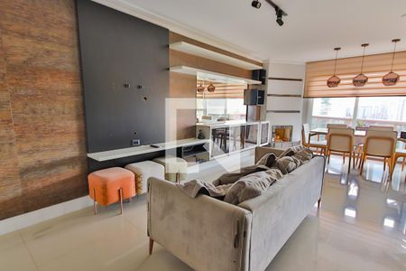 Sala de apartamento à venda com 1 quarto, 104m² em Jardim Sílvia, Santo André