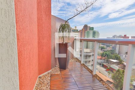 Varanda da Sala de apartamento à venda com 1 quarto, 104m² em Jardim Sílvia, Santo André