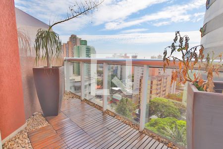 Varanda da Sala de apartamento à venda com 1 quarto, 104m² em Jardim Sílvia, Santo André
