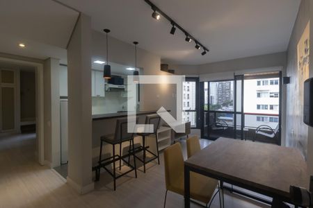 Sala de apartamento para alugar com 1 quarto, 48m² em Itaim Bibi, São Paulo