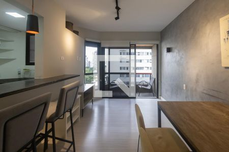 Sala de apartamento para alugar com 1 quarto, 48m² em Itaim Bibi, São Paulo
