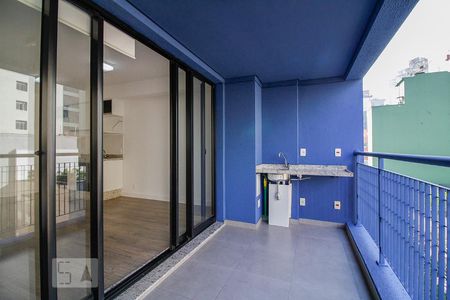 Studio à venda com 35m², 1 quarto e 1 vagaVaranda