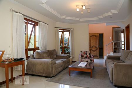 Sala de Estar de casa de condomínio para alugar com 5 quartos, 430m² em Parque Monte Alegre, Taboão da Serra