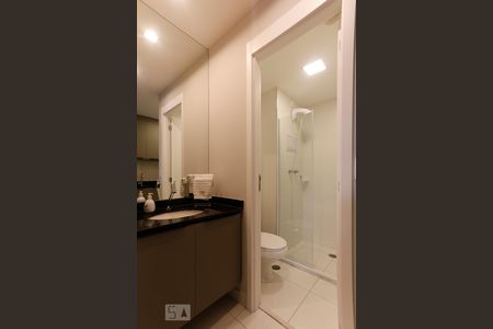 Lavabo Banheiro de kitnet/studio à venda com 1 quarto, 25m² em Cerqueira César, São Paulo