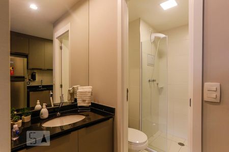 Lavabo Banheiro de kitnet/studio à venda com 1 quarto, 25m² em Cerqueira César, São Paulo