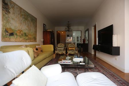 Sala de apartamento para alugar com 3 quartos, 136m² em Higienópolis, São Paulo