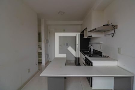 Sala/Cozinha de apartamento para alugar com 1 quarto, 26m² em Mirandópolis, São Paulo