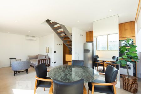 Sala de apartamento à venda com 1 quarto, 80m² em Vila Nova Conceição, São Paulo