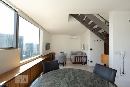 Sala de apartamento à venda com 1 quarto, 80m² em Vila Nova Conceição, São Paulo