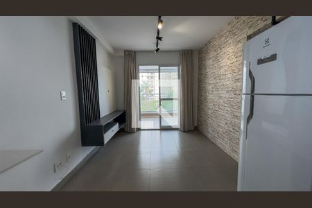 Sala e Cozinha de apartamento para alugar com 1 quarto, 37m² em Campo Belo, São Paulo