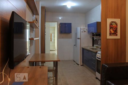 Sala/Cozinha de apartamento à venda com 1 quarto, 38m² em Santa Efigênia, São Paulo