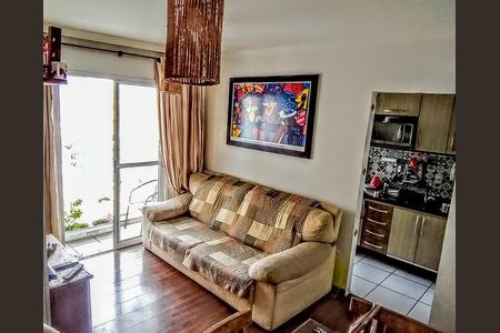 Sala de apartamento para alugar com 2 quartos, 52m² em Vila Homero Thon, Santo André