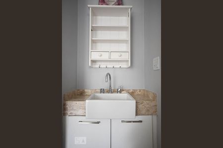 Detalhe do Banheiro de apartamento à venda com 1 quarto, 38m² em Vila Andrade, São Paulo