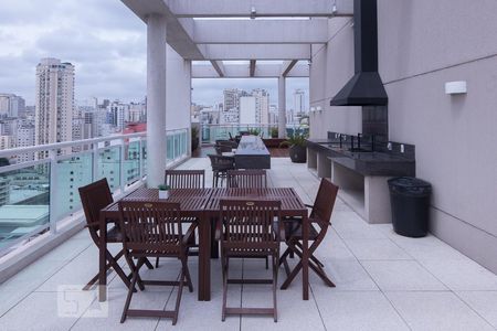 Apartamento para alugar com 45m², 1 quarto e 1 vagaChurrasqueira - Terraço