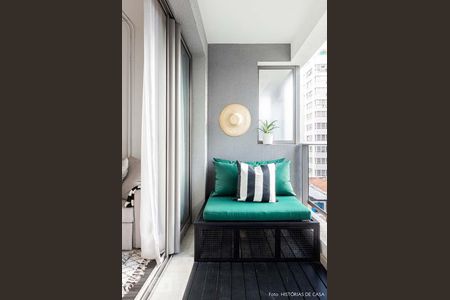 Varanda de apartamento à venda com 1 quarto, 48m² em Consolação, São Paulo