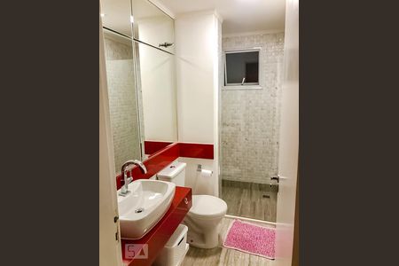 Banheiro da Suíte de apartamento à venda com 2 quartos, 56m² em Vila Galvão, Guarulhos