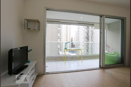 Sala de kitnet/studio à venda com 1 quarto, 34m² em Brooklin Paulista, São Paulo