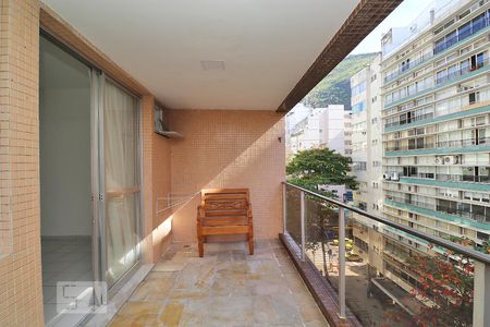 Varanda da Sala. de apartamento à venda com 1 quarto, 53m² em Copacabana, Rio de Janeiro