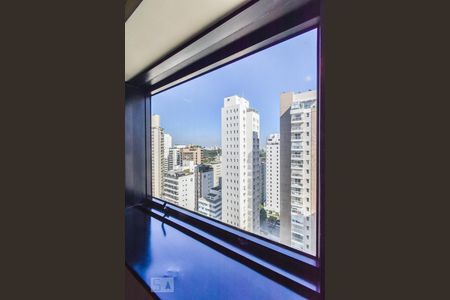 Sala - Vista de apartamento para alugar com 1 quarto, 35m² em Jardim Paulista, São Paulo