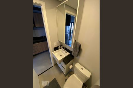 Banheiro de kitnet/studio à venda com 1 quarto, 21m² em Vila Mariana, São Paulo