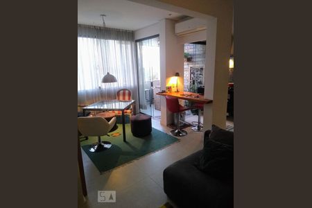 sala de apartamento para alugar com 1 quarto, 73m² em Paraíso do Morumbi, São Paulo