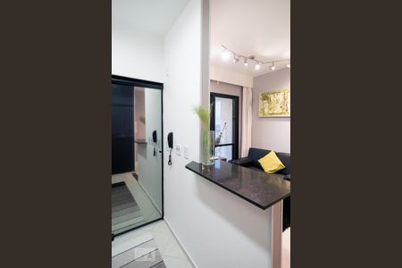 Cozinha de apartamento para alugar com 1 quarto, 38m² em Chácara Santo Antônio (zona Sul), São Paulo