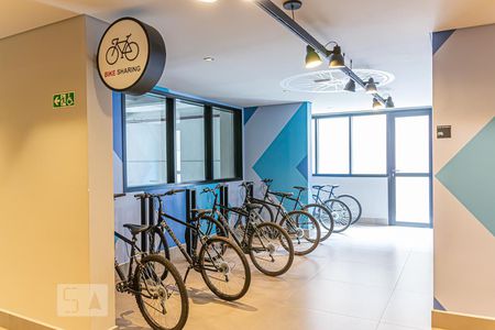 Apartamento para alugar com 16m², 1 quarto e sem vaga Apartamento para alugar com 16m², 1 quarto e sem vagaÁrea comum - Locação de Bike