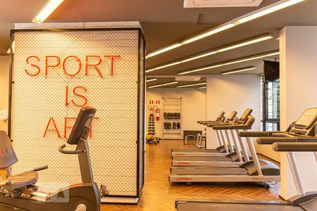 Apartamento para alugar com 16m², 1 quarto e sem vaga Apartamento para alugar com 16m², 1 quarto e sem vagaÁrea comum - Academia