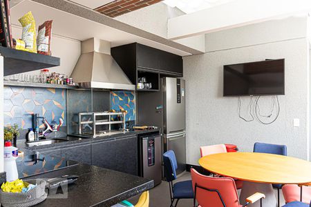 Studio à venda com 76m², 1 quarto e 1 vagaChurrasqueira - Mezanino 