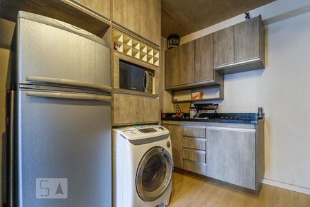 Cozinha de kitnet/studio para alugar com 1 quarto, 35m² em Santo Amaro, São Paulo