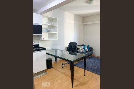 Sala e cozinha de kitnet/studio para alugar com 1 quarto, 30m² em Jardim Paulista, São Paulo