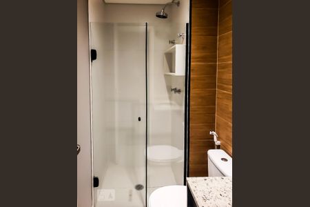 Banheiro de kitnet/studio para alugar com 1 quarto, 36m² em Santa Cecília, São Paulo