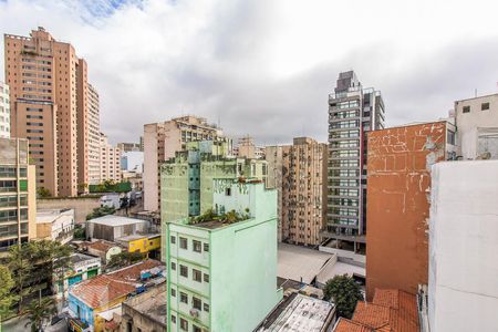Vista da Sacada de kitnet/studio à venda com 1 quarto, 28m² em Vila Buarque, São Paulo