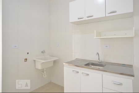 Sala - cozinha - área de serviço de kitnet/studio à venda com 1 quarto, 27m² em Quarta Parada, São Paulo