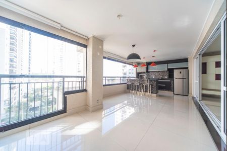 Varanda da Sala de apartamento à venda com 4 quartos, 236m² em Vila Gilda, Santo André