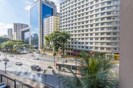 Vista do Quarto de kitnet/studio à venda com 1 quarto, 38m² em Bela Vista, São Paulo
